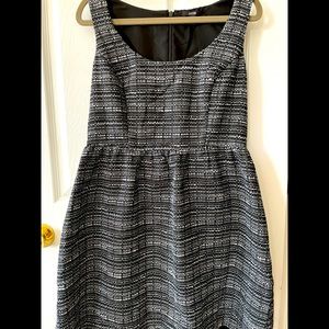 Jacob fit and flare tweed dress